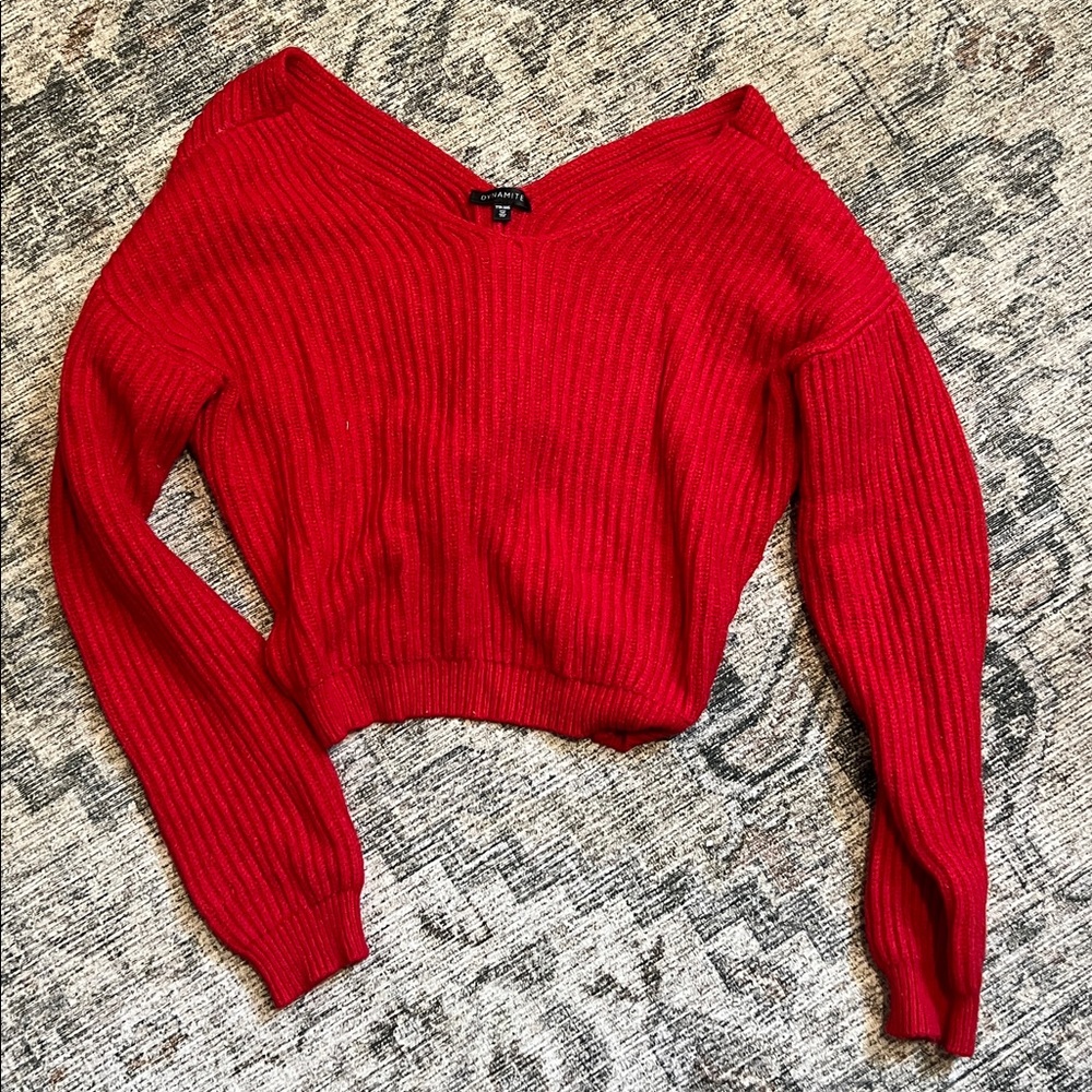 Dynamite twist back Knit Top